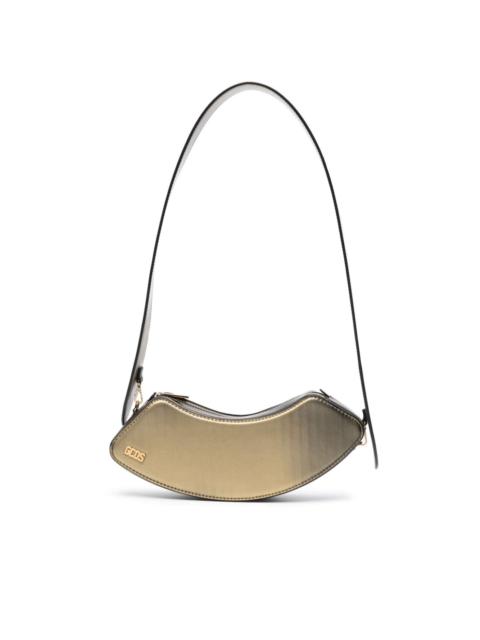 GCDS Comma holographic-effect medium shoulder bag