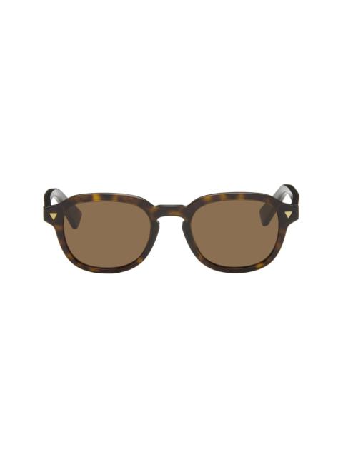 Bottega Veneta Brown Round Sunglasses