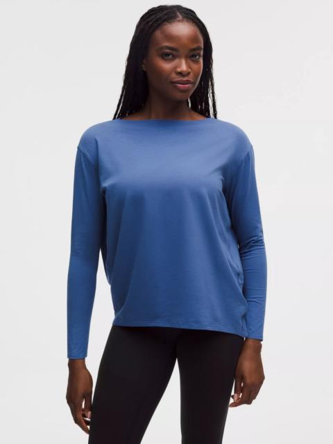 lululemon Back In Action Organic Cotton Long-Sleeve Shirt