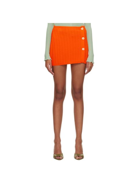 MARCO RAMBALDI SSENSE Exclusive Orange Miniskirt