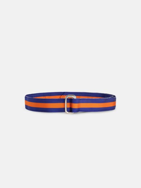 J. PRESS MADE-IN-USA PURPLE & ORANGE GROSGRAIN RIBBON BELT
