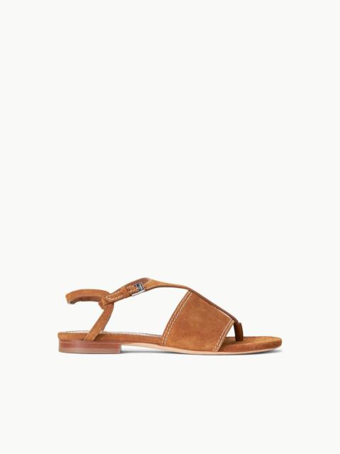 STAUD STAUD PURA VIDA FLAT SANDAL TAN