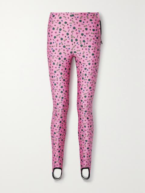 Moncler + 3 Moncler Grenoble Printed Stretch-jersey Stirrup Pants