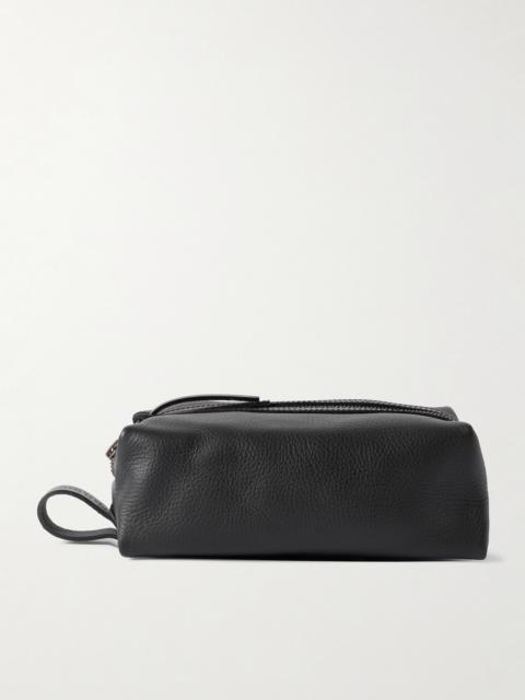 Bleu de Chauffe Zazou Full-Grain Leather Wash Bag