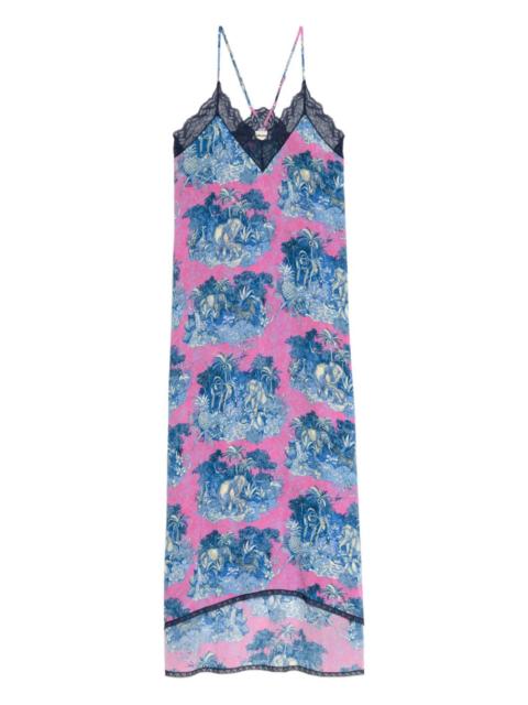 Zadig & Voltaire graphic-print midi dress