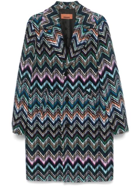 Missoni chevron-knit coat