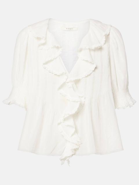 DÔEN Henri cotton voile top