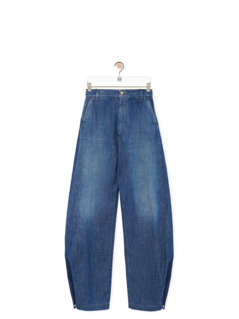 Loewe Adjusted fit balloon trousers in denim