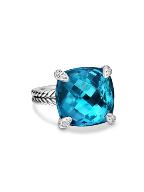 DAVID YURMAN Women's Chatelaine Ring in Sterling Silver - Hampton Blue Topaz