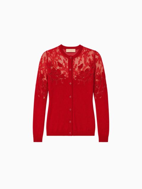 ULLA JOHNSON Talia Lace Cardigan