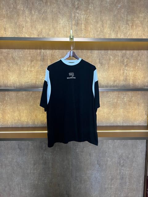 BALENCIAGA Balenciaga Spliced Double Hook Short Sleeve Top