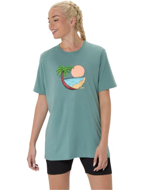 UNISEX ASICS PALM IN THE SUN SHORT SLEEVE TEE