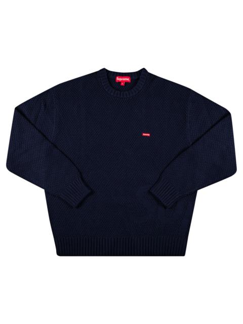 Supreme Supreme Textured Small Box Sweater 'Navy'