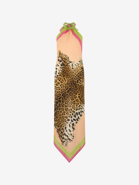 Roberto Cavalli Cavalli Pop Print Silk Midi Dress