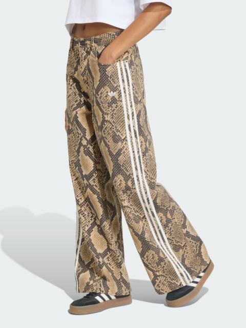 adidas SNAKE PRINT DENIM LOOSE PANTS