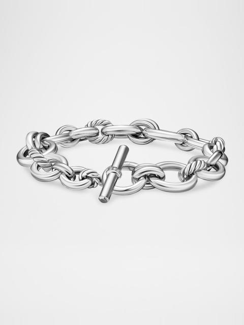 DAVID YURMAN Mercer Chain Bracelet with Diamonds in Silver