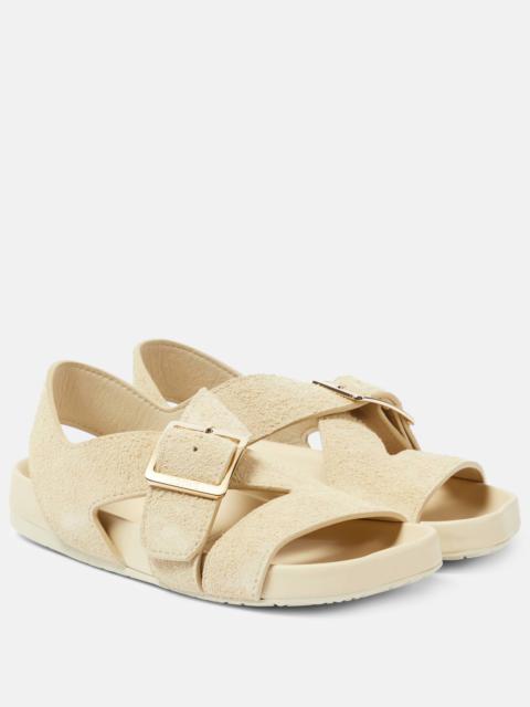Loewe Ease suede slides