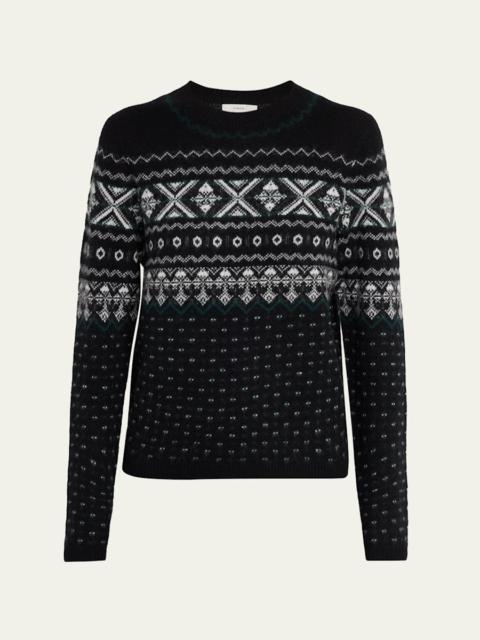 Cashmere Fairisle Crewneck Sweater