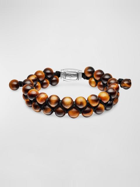 DAVID YURMAN Men's Spiritual Beads Two Row Woven Bracelet, 8mm