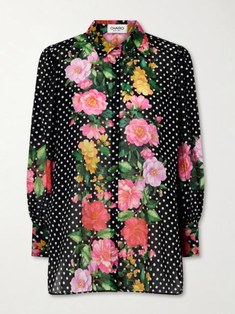 Charo Ruiz Ronda Printed Cotton-blend Voile Blouse