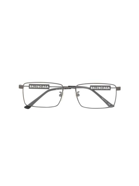 BALENCIAGA logo square glasses