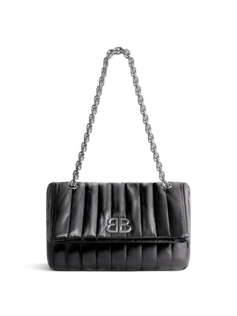 Women's Monaco Small Chain Bag Quilted  in Black