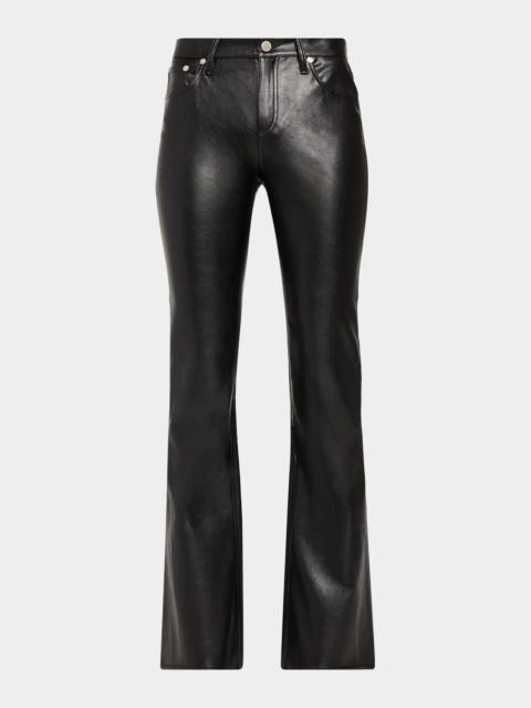 rag & bone Kinsley Faux-Leather Low-Rise Boot-Cut Pants