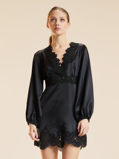 CYNTHIA ROWLEY Garbo Silky Lace Dress
