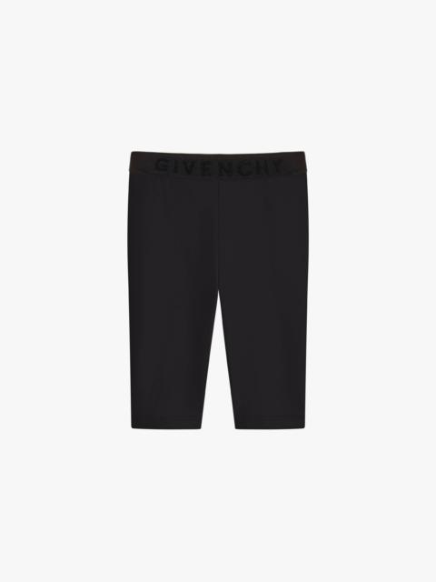 Givenchy CYCLING SHORTS IN STRETCH JERSEY WITH GIVENCHY 4G BELT