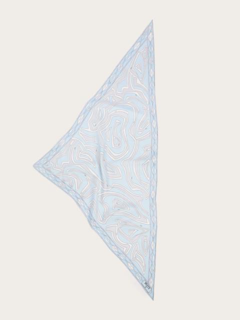 PUCCI LABIRINTO PRINT SILK TRIANGLE SCARF
