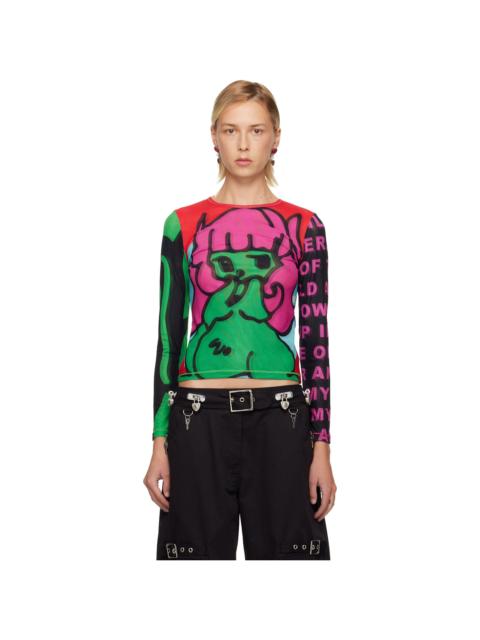 Chopova Lowena Multicolor Tiny Mesh LS T-shirt