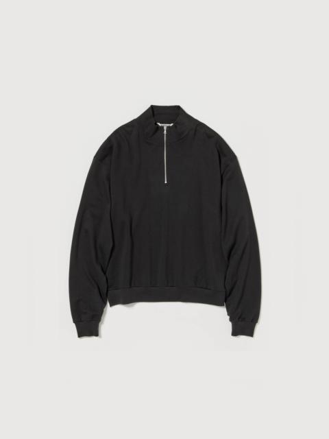 AURALEE SUPER HIGH GAUGE SWEAT HALF ZIP P/O