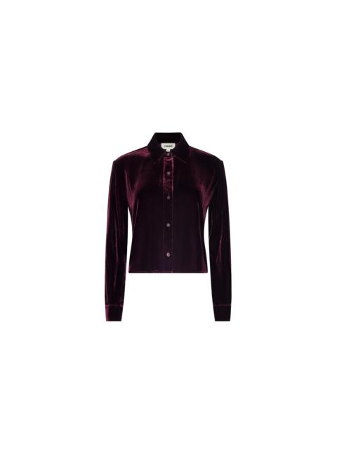 L'AGENCE Cosette Velvet Shirt