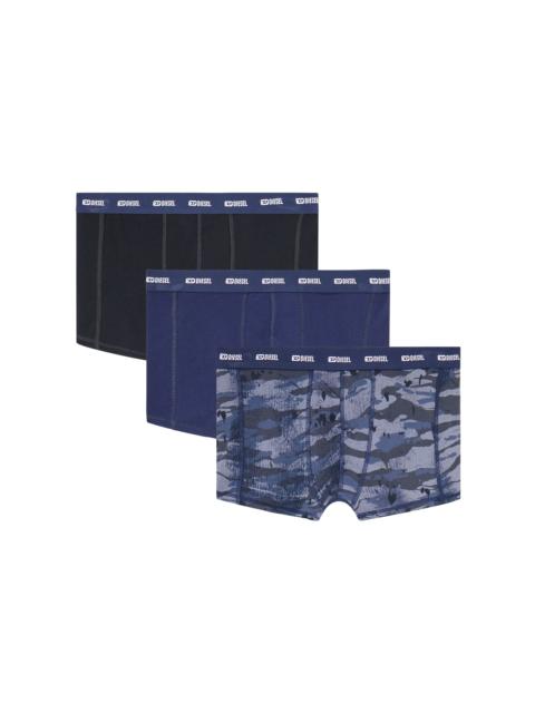 Diesel THREE-PACK OF BOXER BRIEFS PLAIN AND CAMO