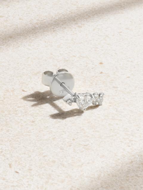 ANITA KO Cupid's Arrow 18-karat White Gold Diamond Single Earring