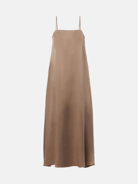 ASCENO Melfi silk twill maxi dress