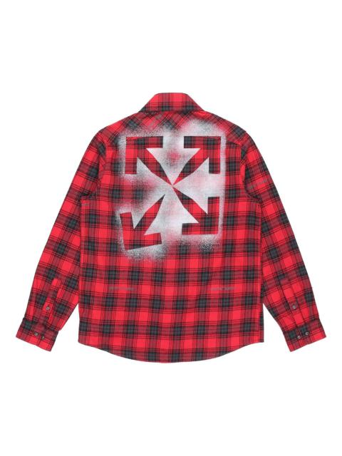 Off-White Character Check Flannel Shirt | italist | REVERSIBLE