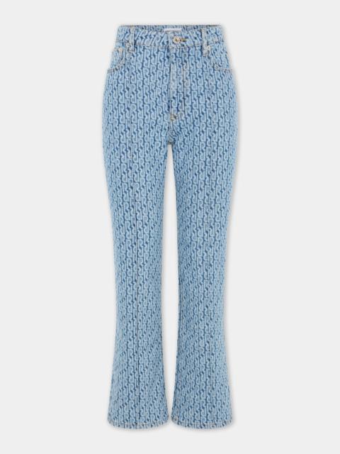 rabanne MONOGRAM DENIM PANTS