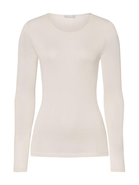 HANRO Pure Silk Fitted Silk Crew Neck Top