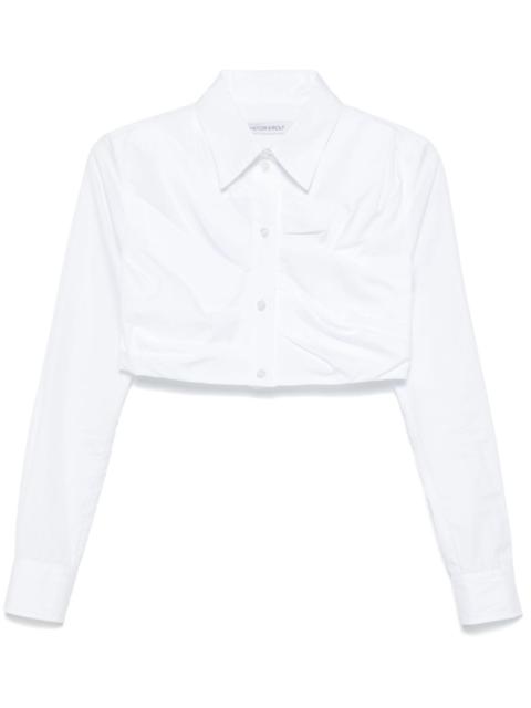VIKTOR & ROLF pleated cropped shirt