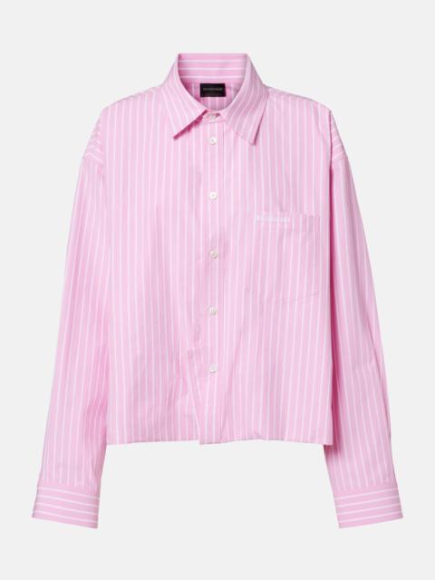 BALENCIAGA Striped cotton poplin shirt