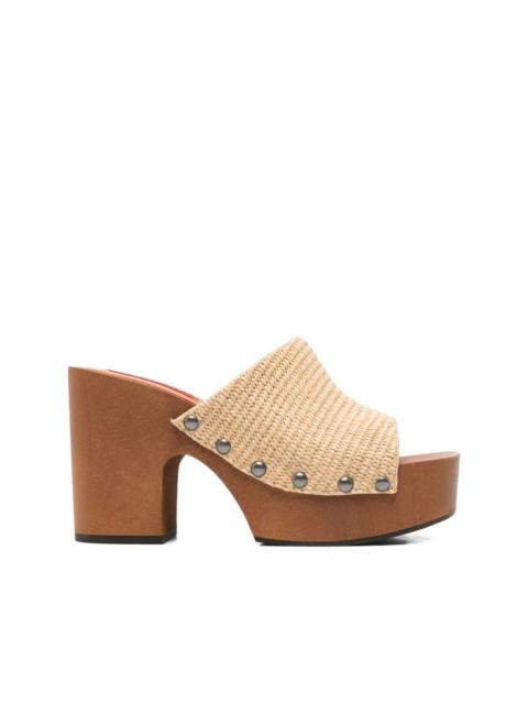 SIMONMILLER 110mm stud-detail heeled sandals