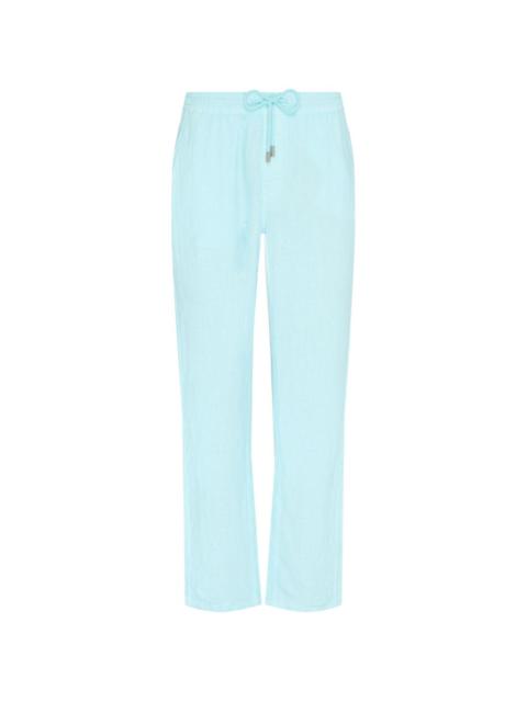 Vilebrequin drawstring-waist linen trousers