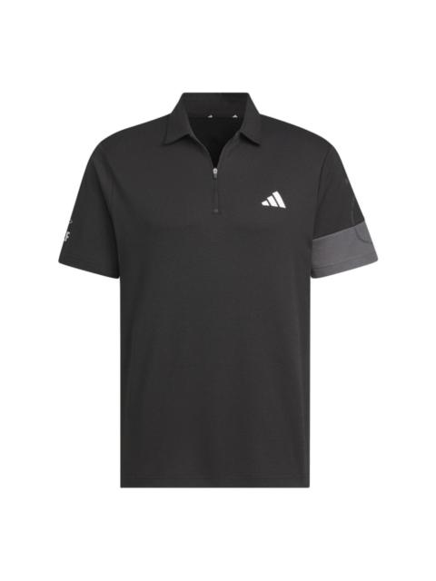 adidas Multi-Graphic Dry Polo Shirt 'Black' IN9064