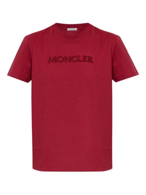 Moncler logo-embroidered T-shirt
