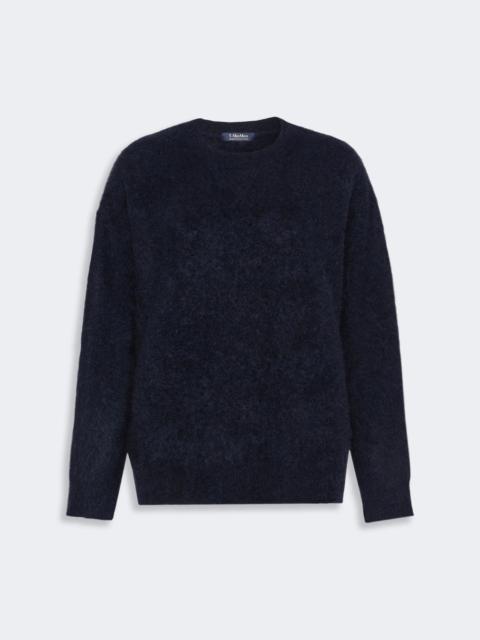 'S Max Mara ARIA Yak yarn sweater with scarf detail - NAVY