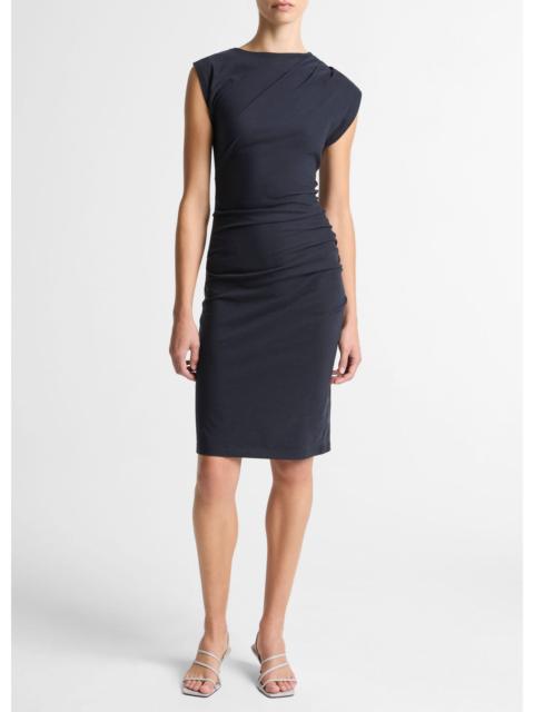 Vince Cotton Twist-Drape Dress