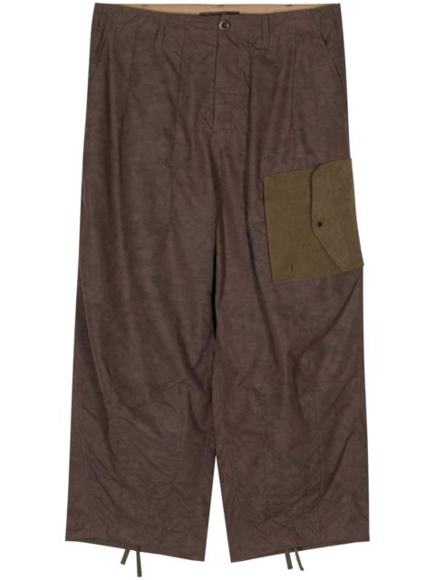 Ten C camouflage-print wide-leg trousers