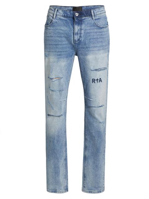 RTA Men's Bryant Distressed Skinny Jeans - Distressed Vintage Blue