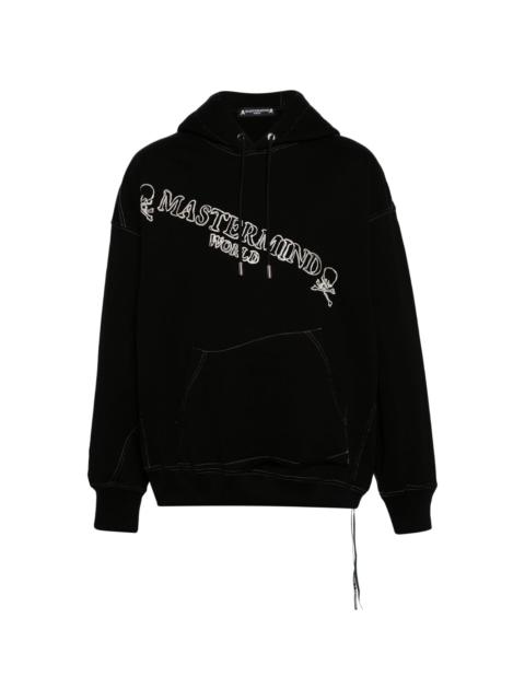 MASTERMIND WORLD skull-appliquÃ© cotton hoodie